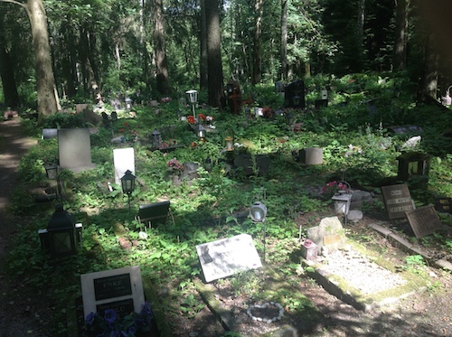 Pet cemetary in Central Park, Helsinki