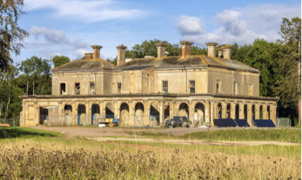 Ruined stately home for sale