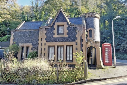 Partially castellated gate house for sale