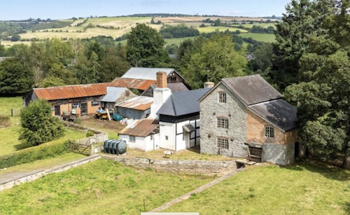 Cottage and mill with
              outbuildings for sale